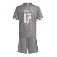 Fotbalové Dres Real Madrid Lucas Vazquez #17 Dětské Alternativní 2024-25 Krátký Rukáv (+ trenýrky)